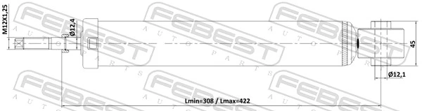 Амортизатор задний 32131007 Sensen