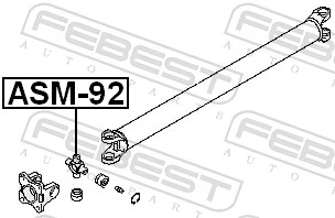 Крестовина заднего кардана G95005 GMB