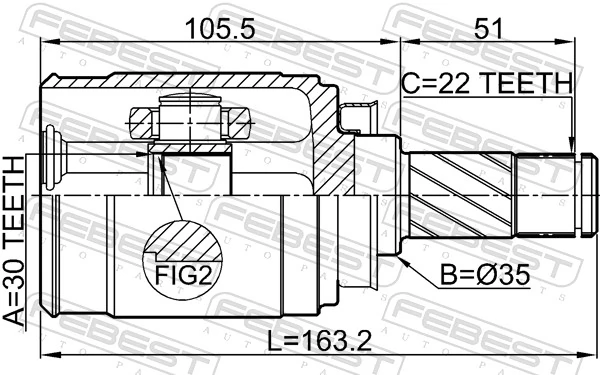 95228685 Opel Граната внутренняя передняя правая