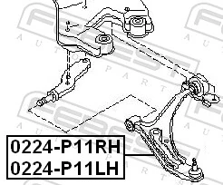 Нижний рычаг 4214008 Kraft