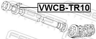 VWCBTR10 Febest Подвесной подшипник кардана