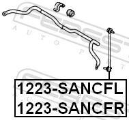 1223SANCFR Febest Тяжка стабилизатора, переднего, правая