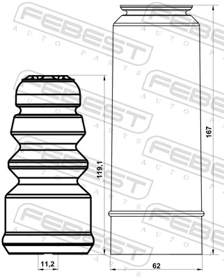 Пыльники и отбойники амортизатора на Audi A4 B7 8EC