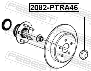 2082PTRA46 Febest Ступица задняя