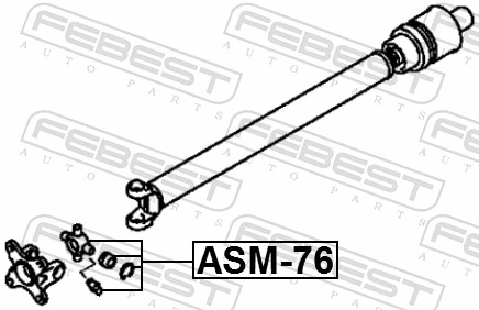 ASM76 Febest Крестовина карданного вала переднего