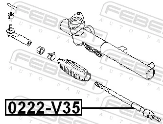 0222V35 Febest Тяги рулевые