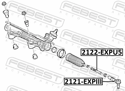 2122EXPU5 Febest Тяги рулевые