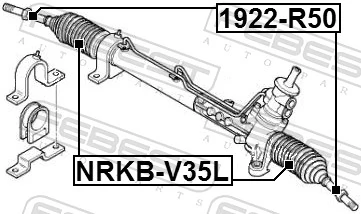 1922R50 Febest Тяги рулевые