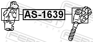 AS1639 Febest Крестовина рулевого механизма
