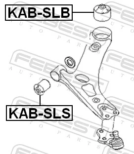 KABSLB Febest Сайлентблок нижнего переднего рычага