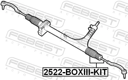 2522BOXIIIKIT Febest Тяги рулевые