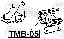 TMB05 Febest Подушка (опора) двигателя левая (сайлентблок)