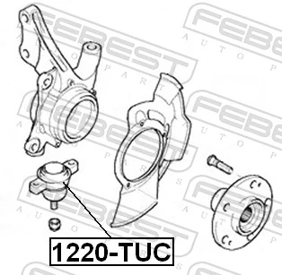 1220TUC Febest Палец шаровой нижний