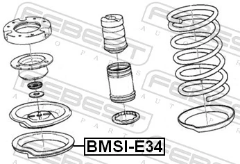 BMSIE34 Febest Резиновое кольцо передней пружины