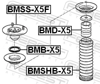 BMBX5 Febest Подшипник верхней опоры