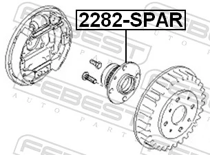 2282SPAR Febest Ступица задняя