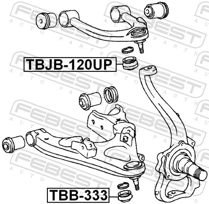 TBB333 Febest Пыльник опоры шаровой нижней