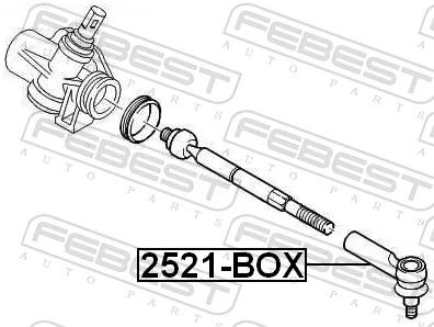 2521BOX Febest Наружный наконечник рулевой тяги
