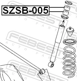 SZSB005 Febest Втулка штока амортизатора заднего