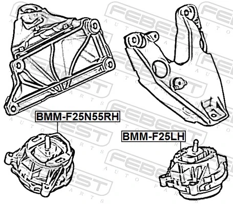 3M199036 AND Правая подушка двигателя