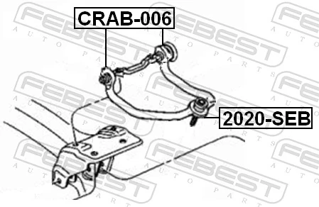 CRAB006 Febest Полиуретановый сайлентблок заднего верхнего рычага