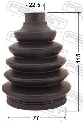 Bota de proteção externa de junta homocinética do semieixo dianteiro Nissan Almera B10RS