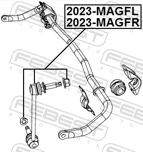 2023MAGFL Febest Тяжка стабилизатора, переднего, левая