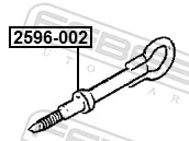 Крюк буксирный передний на Citroen Jumpy I BS, BT, BY, BZ