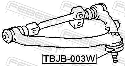 TBJB003W Febest Пыльник опоры шаровой верхней
