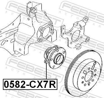 0582CX7R Febest Ступица задняя