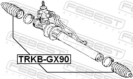 TRKBGX90 Febest Пыльник рулевой тяги