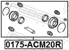 Ремкомплект суппортов Daihatsu 0447944030 цена, от 2.52 USD