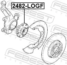 Передняя ступица 4020200QAA Nissan/Infiniti