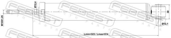 Амортизатор задний 19227771 Polcar