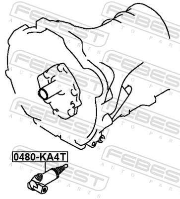 0480KA4T Febest Рабочий цилиндр