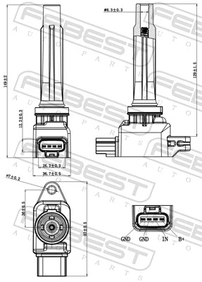  Bobina de ignição Mazda 6 sedan (GJ, GL) (2012 - 2023) 