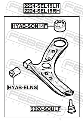 2224SEL19LH Febest 