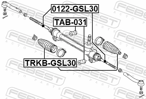 0122GSL30 Febest Тяги рулевые
