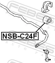 NSBC24F Febest Прокладка стабильзатора заднего