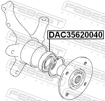 DAC35620040 Febest Подшипник ступицы передней