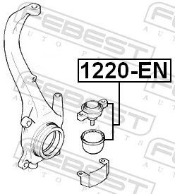 1220EN Febest Палец шаровой нижний