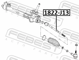 1822J13 Febest Тяги рулевые