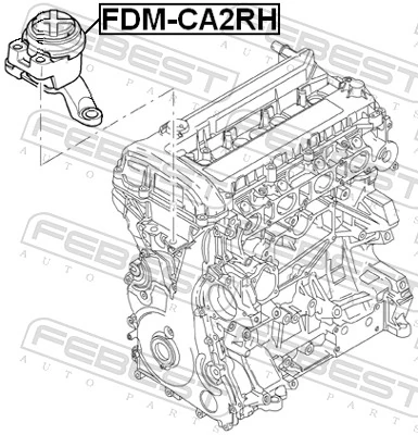 FDMCA2RH Febest Правая подушка двигателя