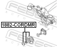 1882CORDMR Febest Ступица задняя