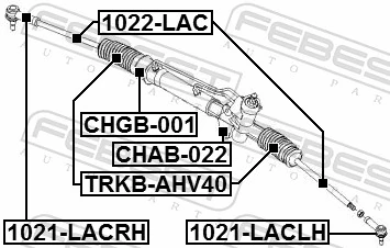 1022LAC Febest Тяги рулевые