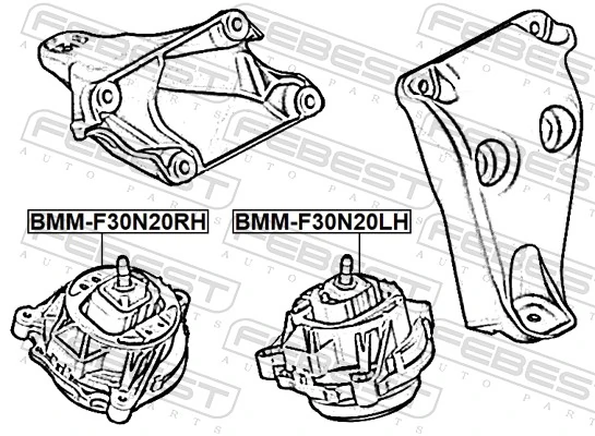 Купить Правая подушка двигателя Бмв 3  F30, F80