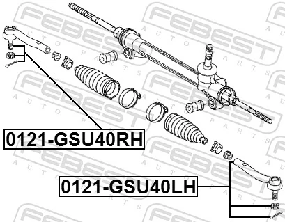 Наконечник рулевой тяги Лексус РХ 270/350/450H