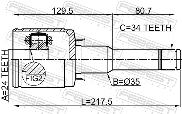 95908480 Peugeot/Citroen Граната внутренняя передняя левая