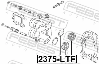 2375LTF Febest Ремкомплект суппорта тормозного, переднего