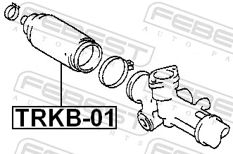 TRKB01 Febest Чехол рулевой рейки правый